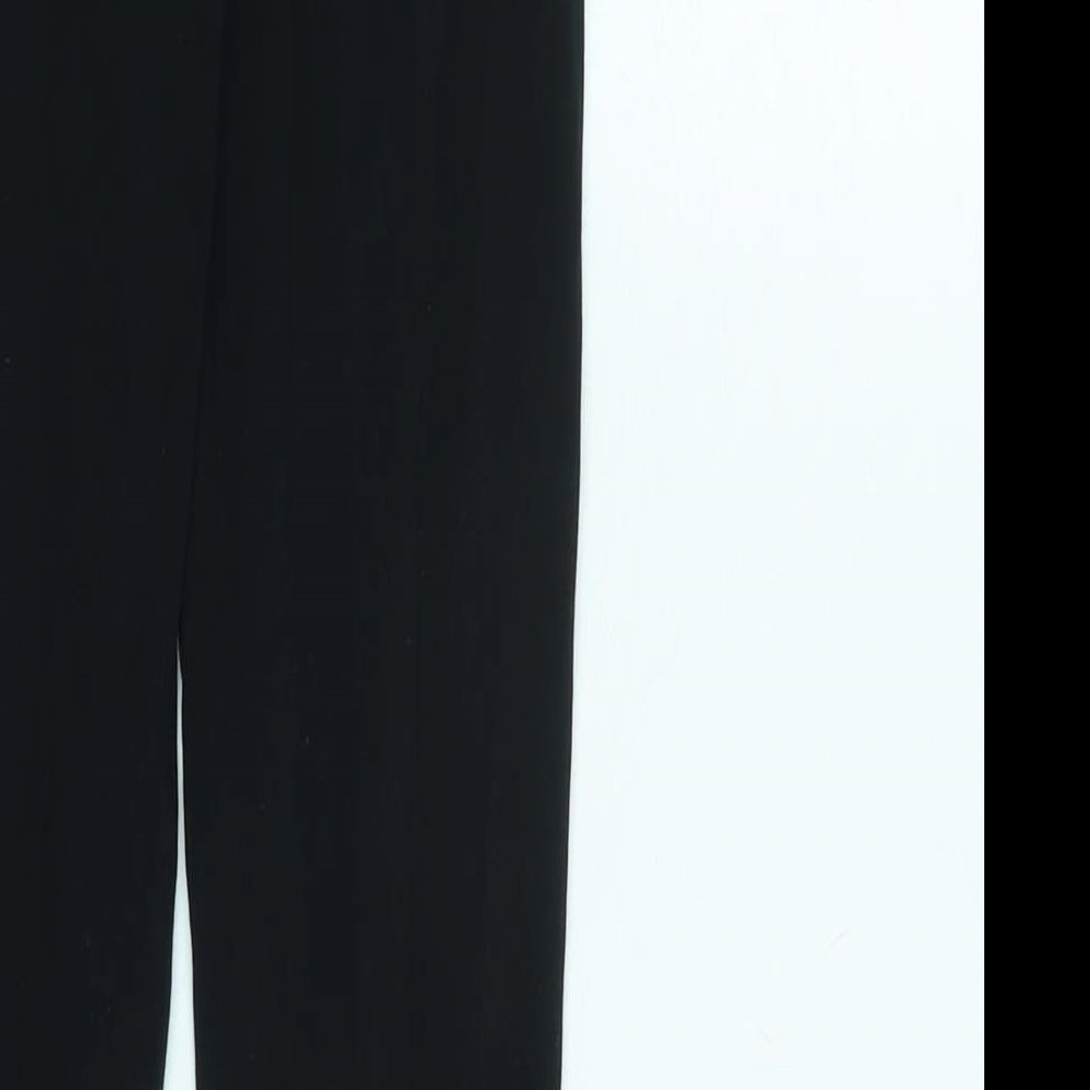 Marks and Spencer Girls Black Cotton Jogger Trousers Size 10-11 Years L22.5 in Regular