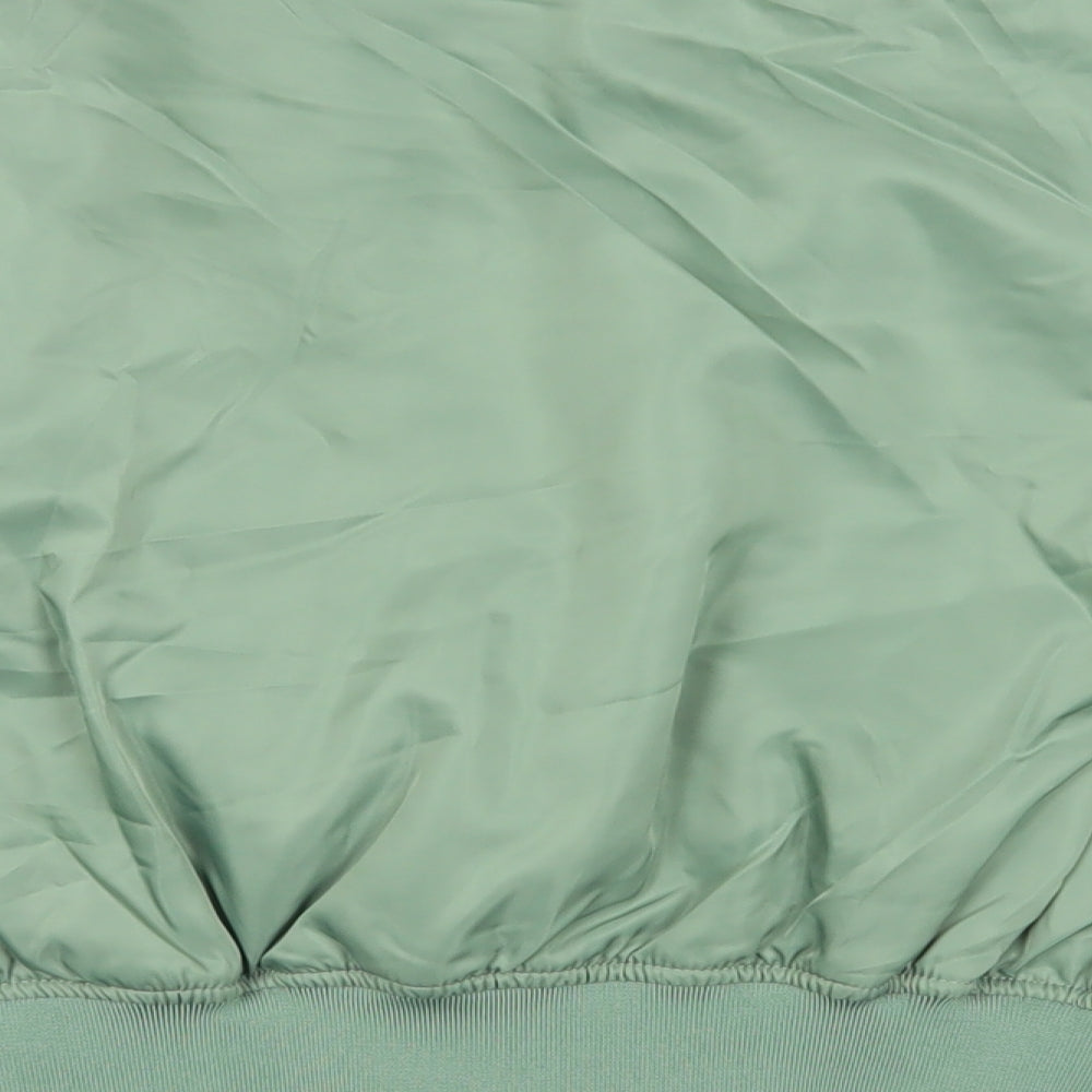 Pull&Bear Womens Green Bomber Jacket Jacket Size S Zip