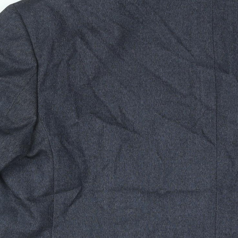 Marks and Spencer Mens Black Polyester Jacket Suit Jacket Size 44 Regular