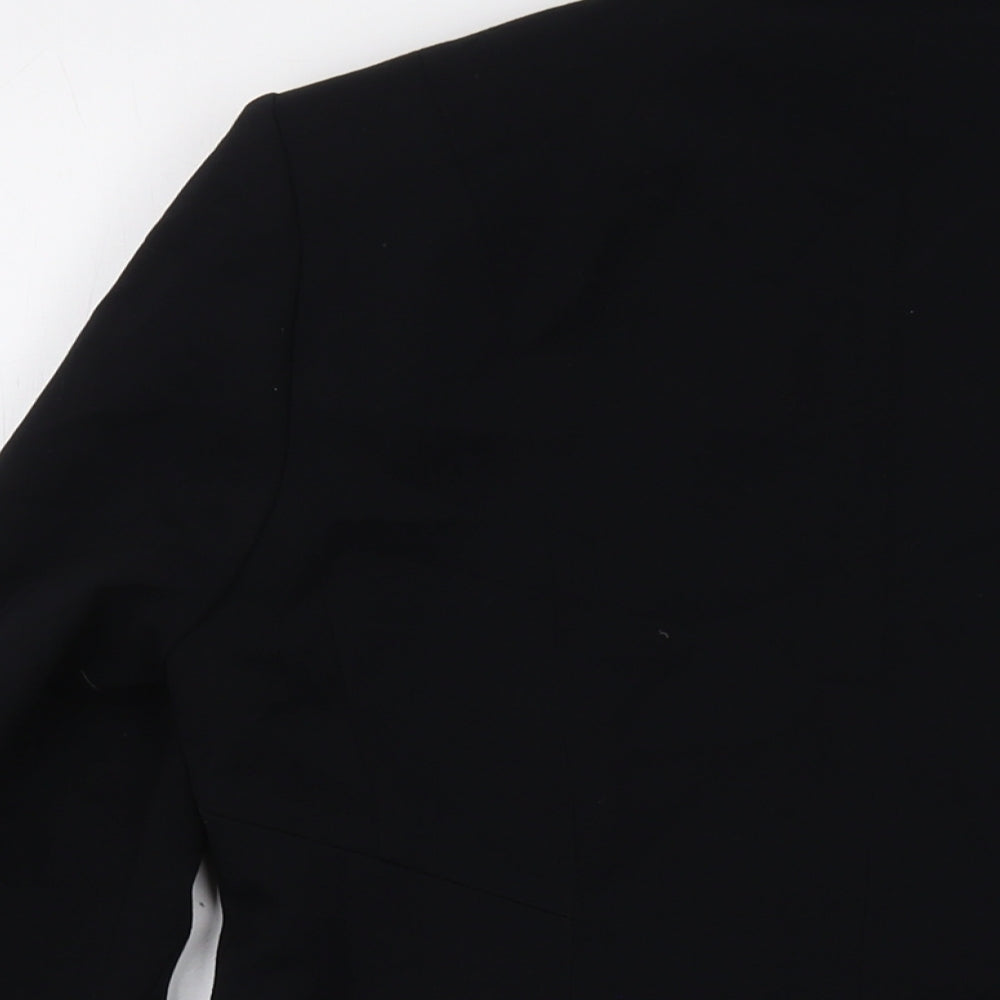 Marks and Spencer Womens Black Jacket Size 12 Button