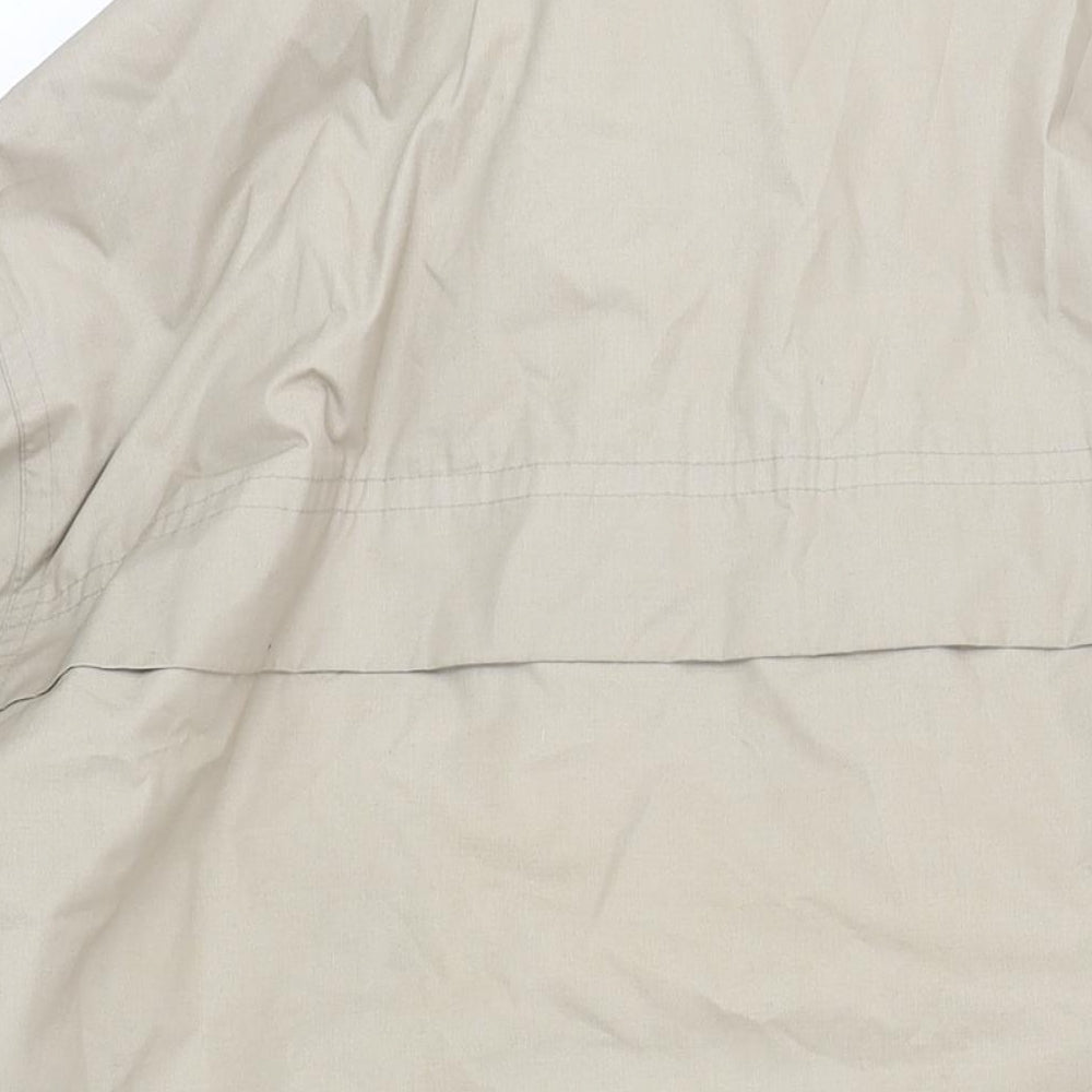 M&S Mens Beige Jacket Coat Size L Zip