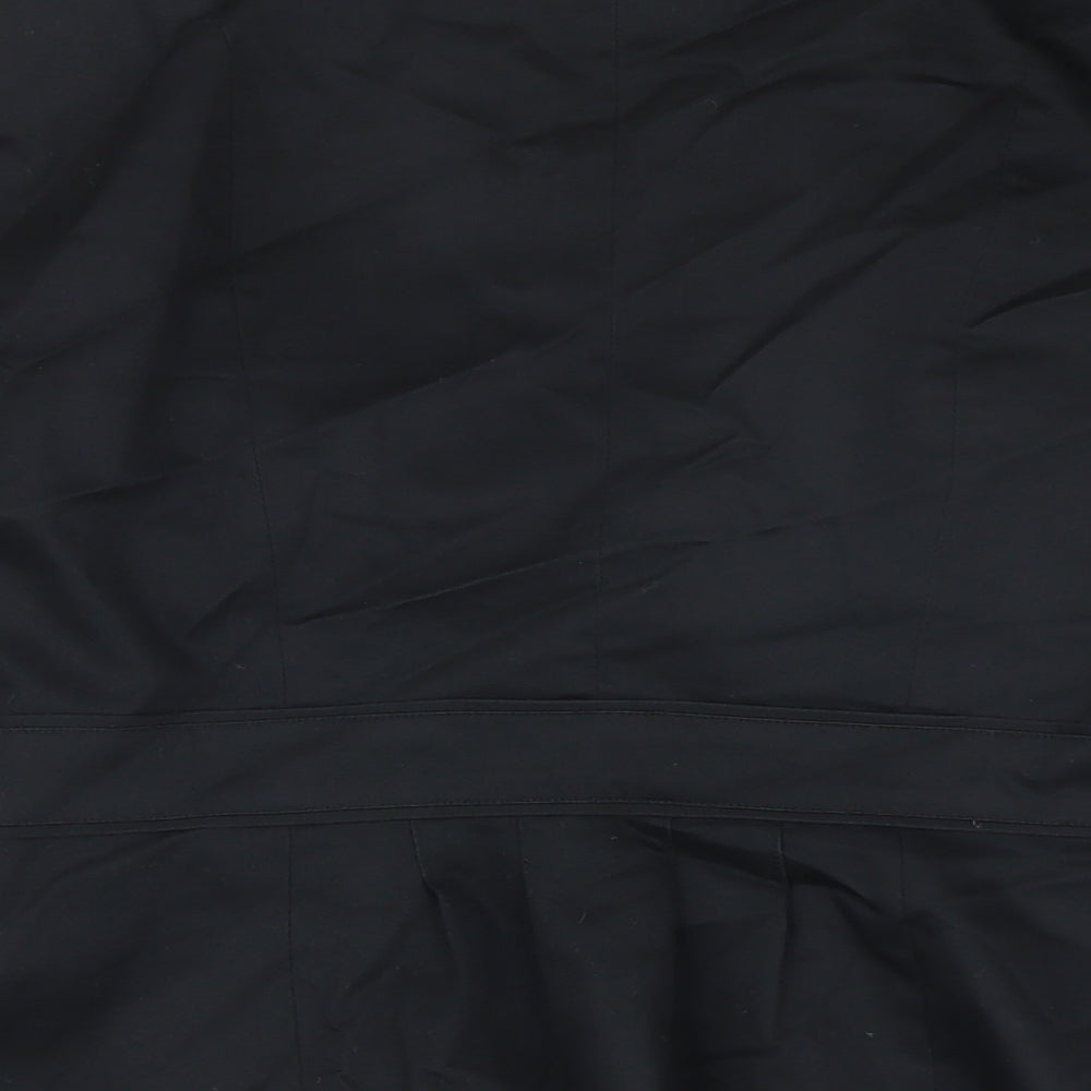 H&M Womens Black Jacket Blazer Size 10 Button