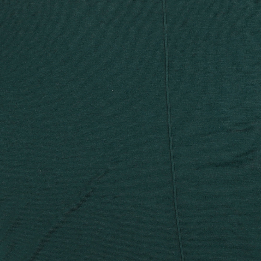 Marks and Spencer Womens Green Round Neck Acrylic Pullover Jumper Size XS