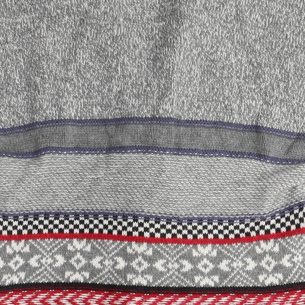 Tommy Hilfiger Women's Grey Cardigan XS Fair Isle