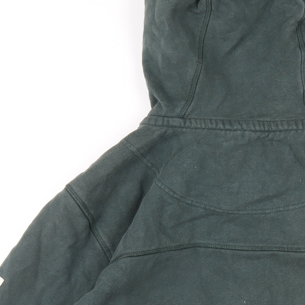 Lazy Jacks Mens Green Cotton Full Zip Hoodie Size S