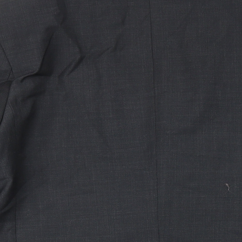 M&S Mens Grey Wool Jacket Blazer Size 44 Regular