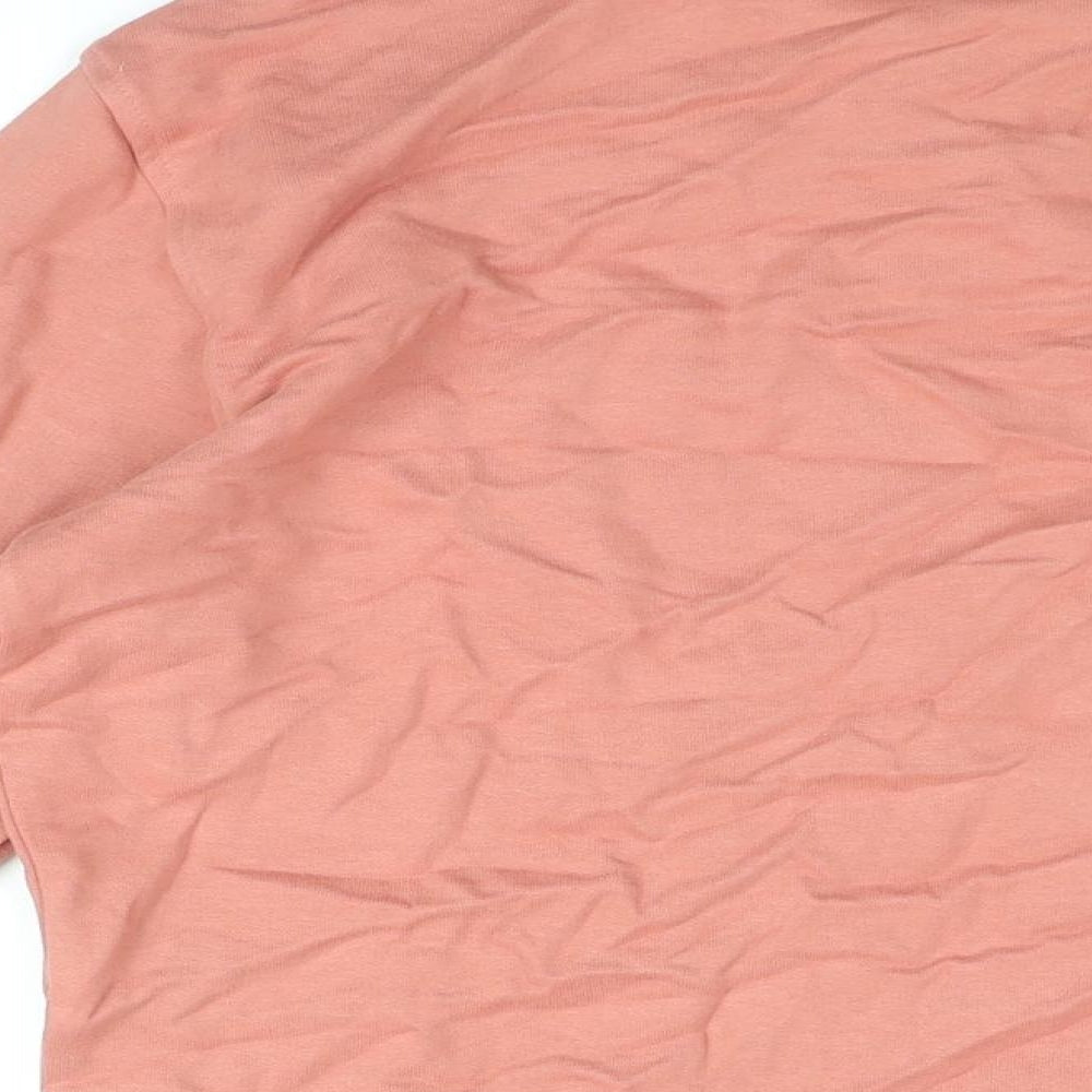 Marks and Spencer Womens Pink Cotton Pullover Sweatshirt Size S Pullover