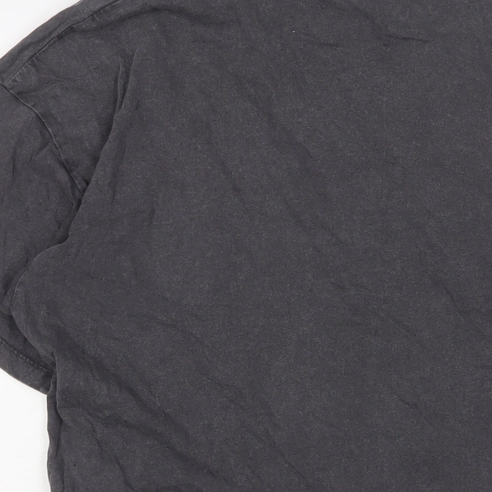 H&M Womens Grey Cotton T-Shirt Dress Size XS Crew Neck Pullover - Los Angeles