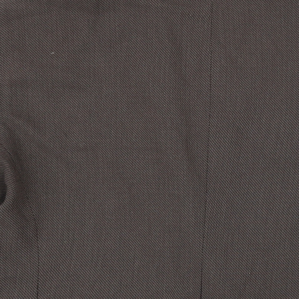 M&S Womens Brown Gilet Blazer Size 20 Button