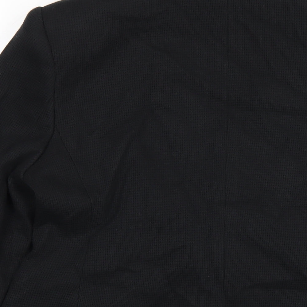 Marks and Spencer Womens Black Cotton Jacket Blazer Size 10