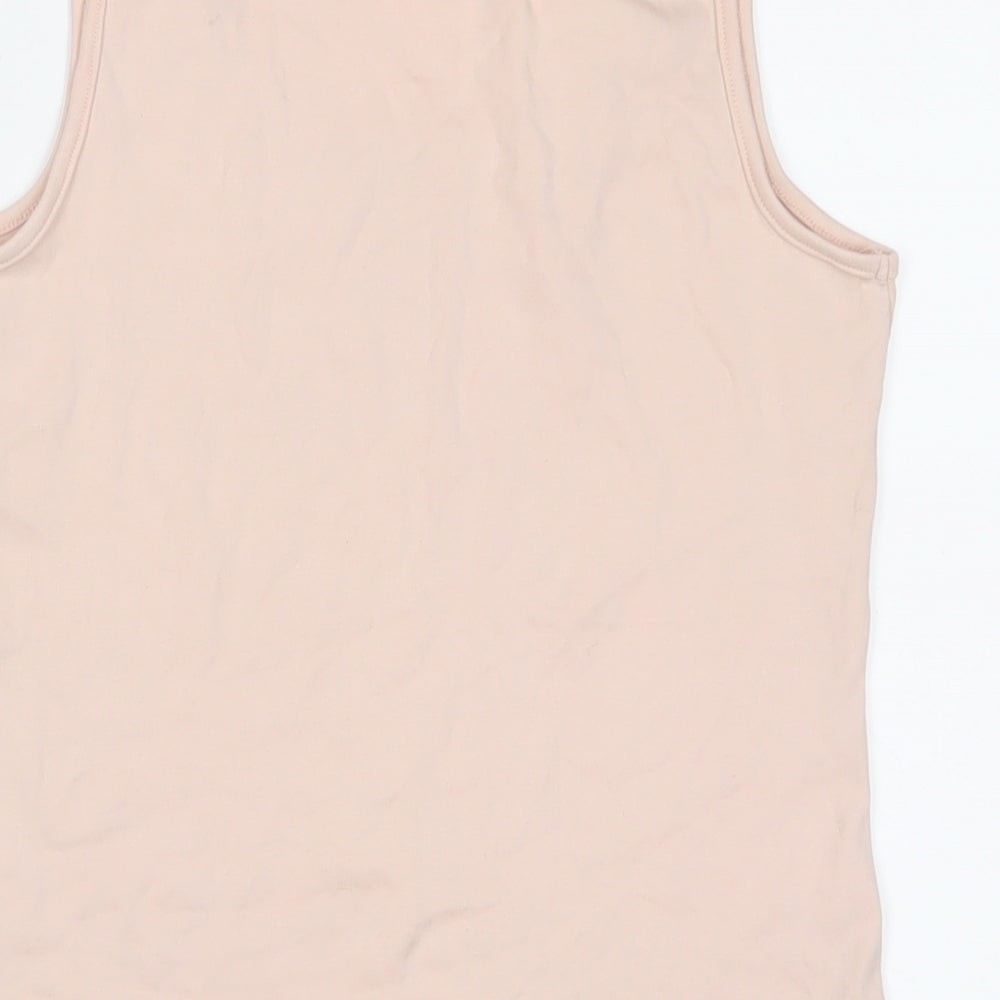 ESMARA Womens Pink Cotton Camisole Tank Size 14 Scoop Neck