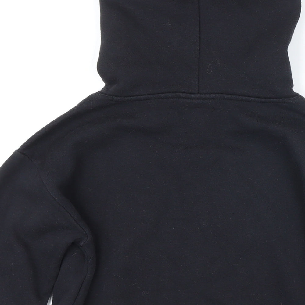 Champion Girls Black Cotton Pullover Hoodie Size 9-10 Years Pullover