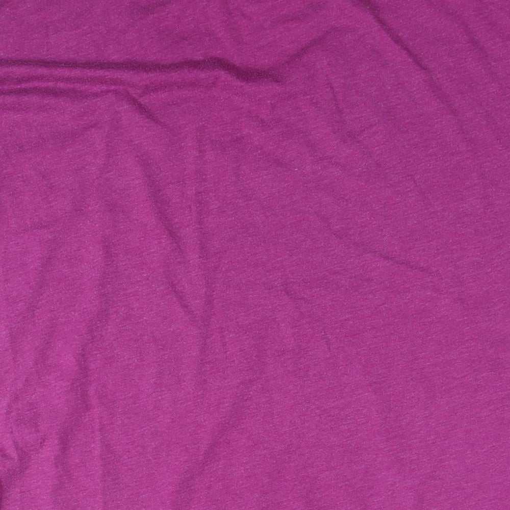 Victoria's Secret Womens Purple Cotton Tunic T-Shirt Size M Round Neck