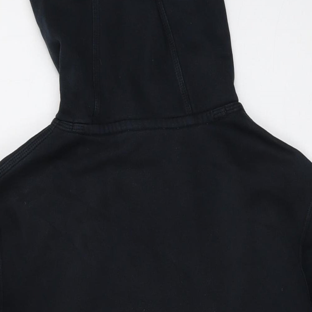 Nike Mens Black Cotton Pullover Hoodie Size M