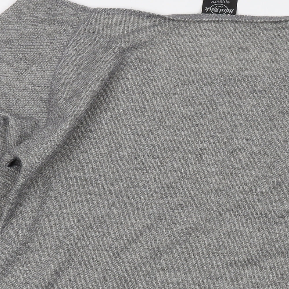 Hard Rock Womens Grey Cotton Pullover Sweatshirt Size 2XL Pullover