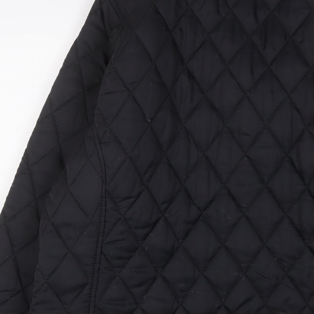 Trespass Mens Black Quilted Jacket Size 2XL Zip
