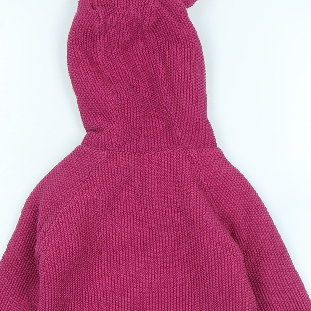 John Lewis Girls Pink Jacket Size 12-18 Months Button