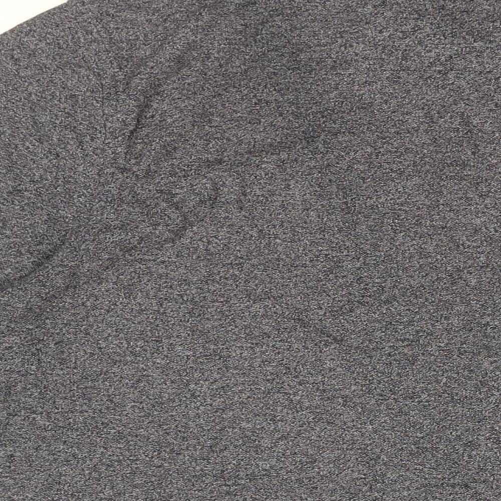 Maine Mens Blue Cotton Polo Size L Collared Button