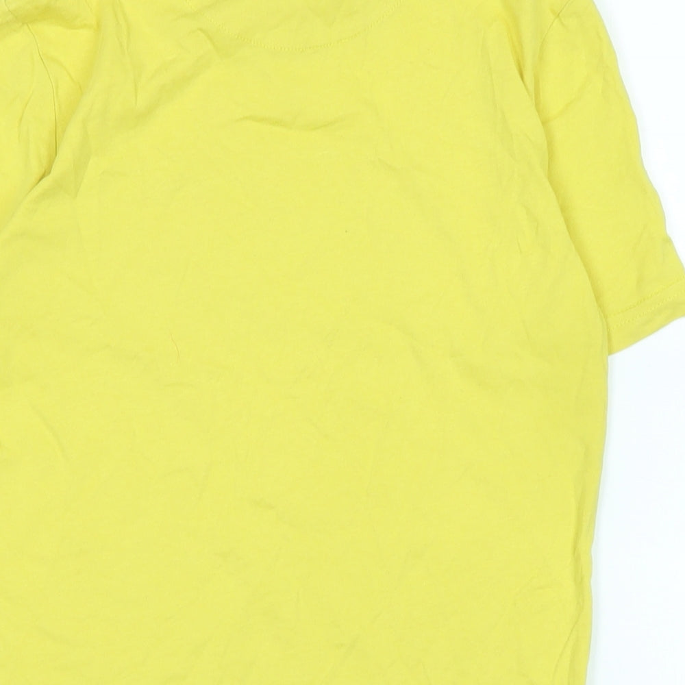 Original Penguin Boys Yellow Cotton Basic T-Shirt Size 12-13 Years Crew Neck - Logo - original Penguin