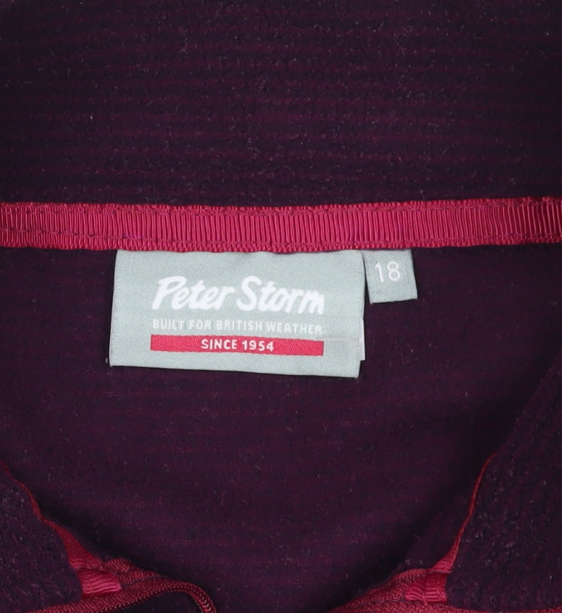 Peter Storm Purple Pullover Fleece Sweatshirt Size 18