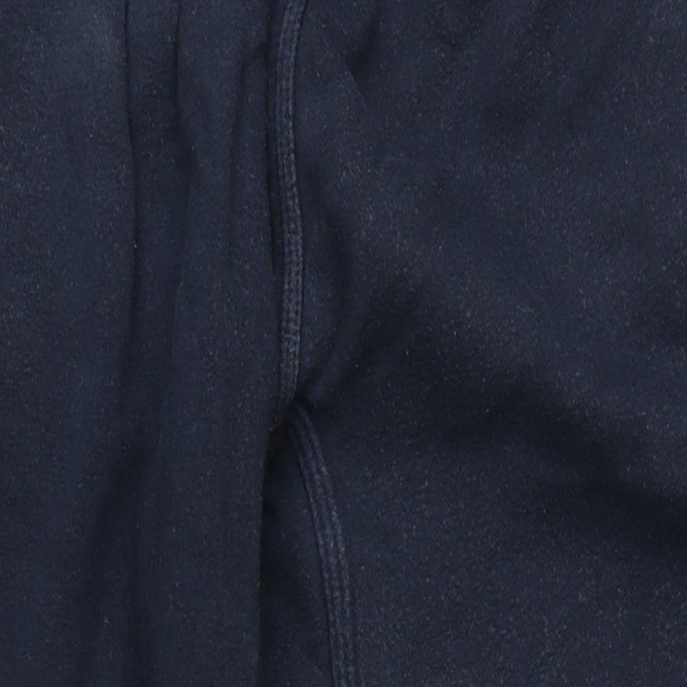 Nike Mens Blue Cotton Jogger Trousers Size L L33 in Regular Drawstring