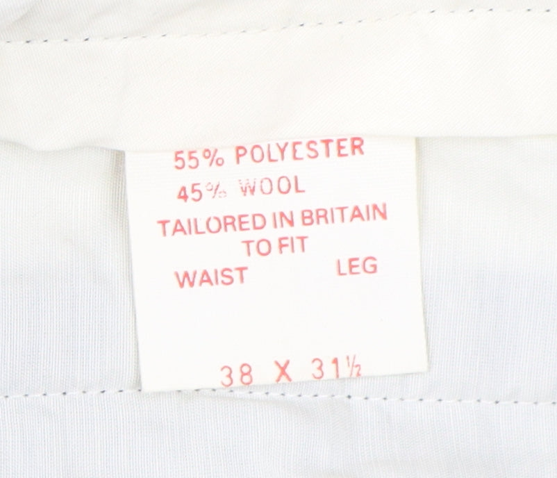 Dunn & Co Men's Black Suit Trousers, Size 38