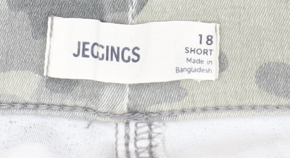 Marks and Spencer Women’s Camouflage Jeggings Grey Size 18