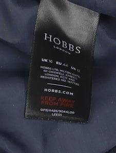 Hobbs Women's Black Tweed Jacket Zip Size 16
