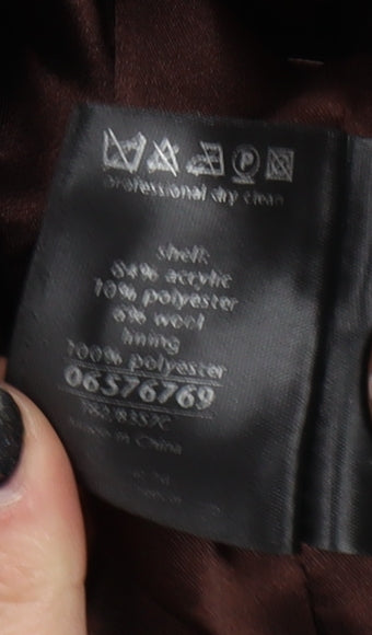 Per Una Women's Brown Herringbone Jacket, Size 12