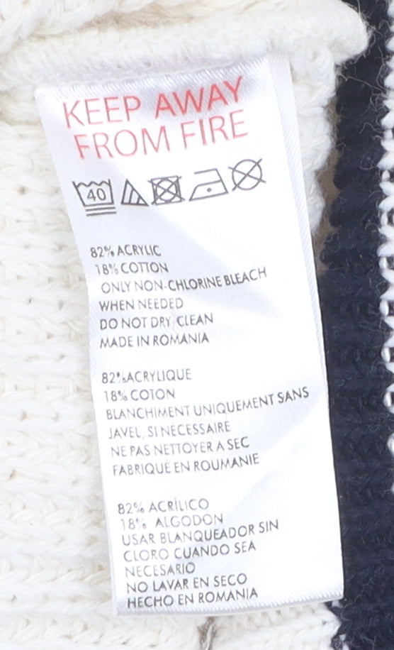 iets frans... Unisex Ivory Medium Cardigan Logo