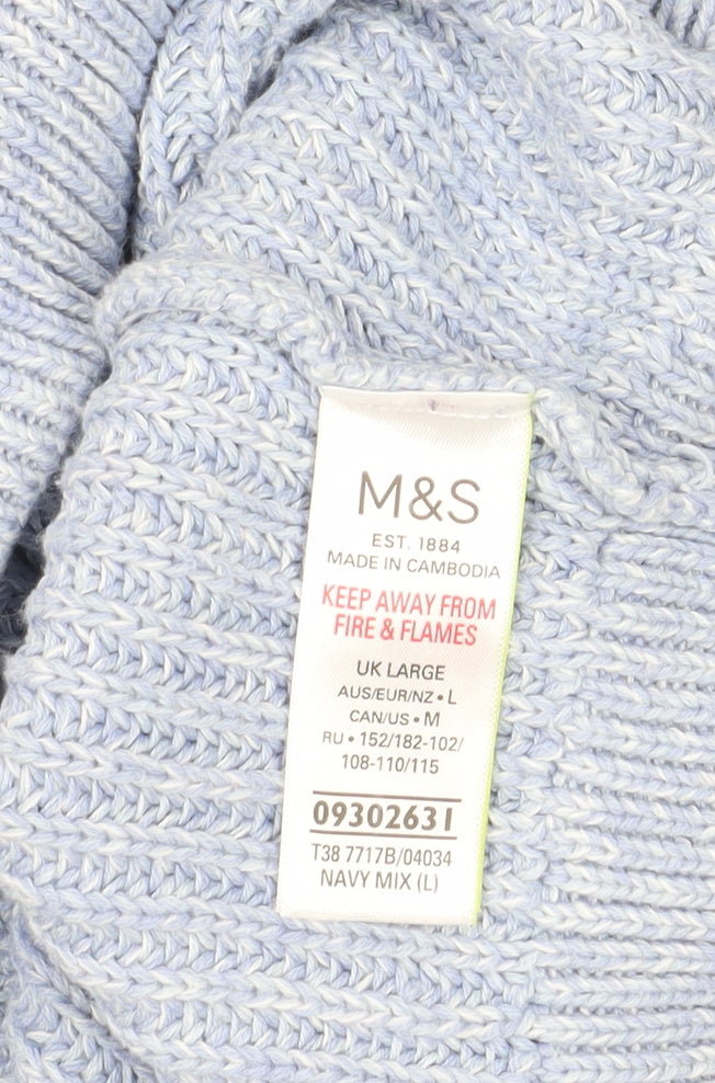 Marks and Spencer Women's Navy Mix Jumper, Size L