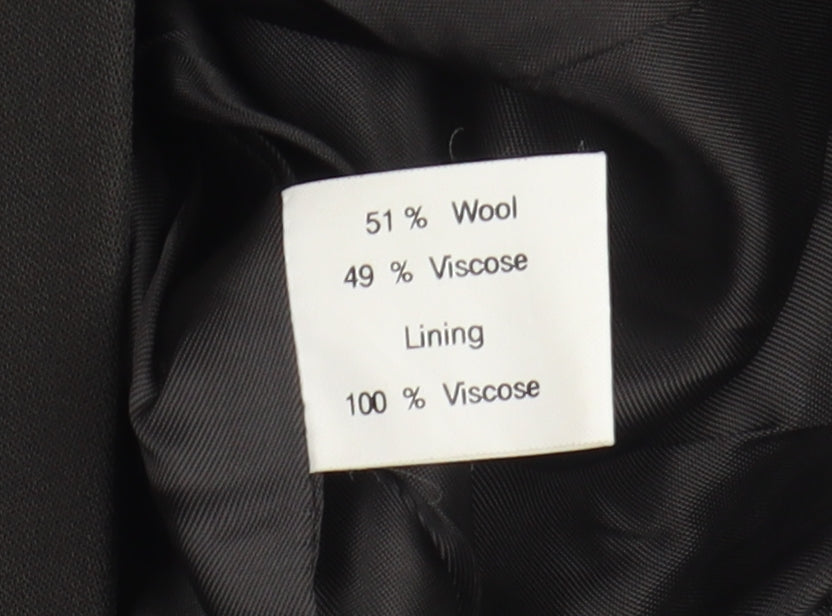 Kew Women's Black Blazer, Size 14, Wool Blend, Business