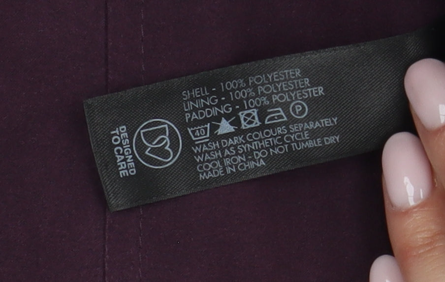 Debenhams Women's Purple Parka Coat Size 16