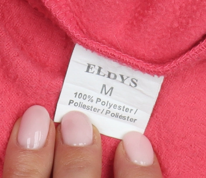 Eldys Women's Pink Fleece Jacket, Size M, Full Zip