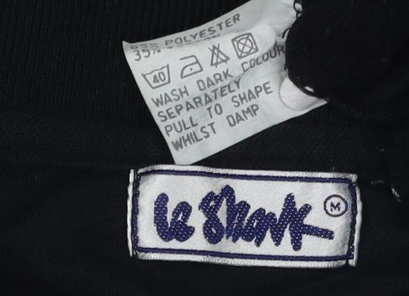 Le Shark Men's Black Collared T-Shirt, Size M