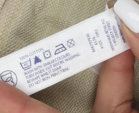 Mantaray Men's Beige Cotton Polo Shirt Size L