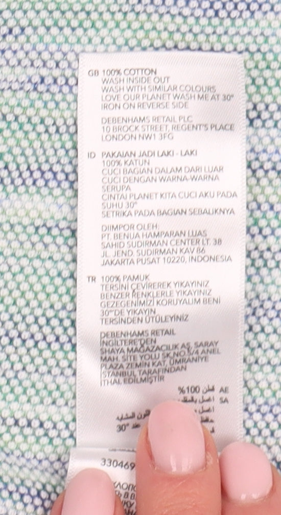 Mantaray Men's Multicoloured Striped Polo L