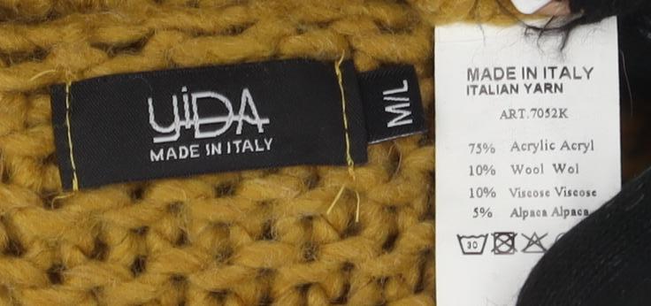 JBA Women's Brown M Cardigan Long Sleeve Chunky Knit