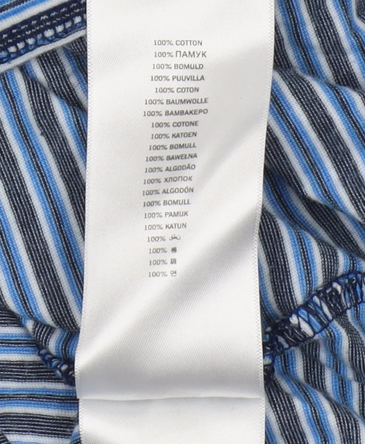 Ben Sherman Men's Blue Striped T-shirt, size Large.