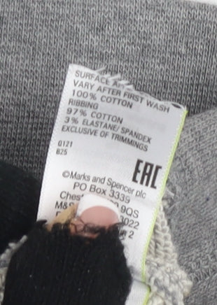 Marks and Spencer Grey Men's Sweatshirt, S, Graphic Print
