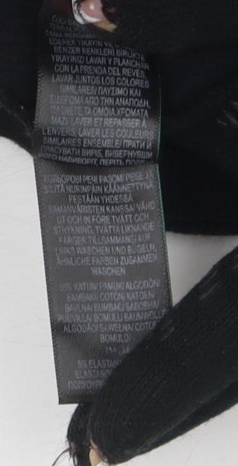 Marks and Spencer Women's Black Crew Neck T-Shirt Size 12