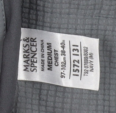 Marks and Spencer Men's Blue Hooded Parka M