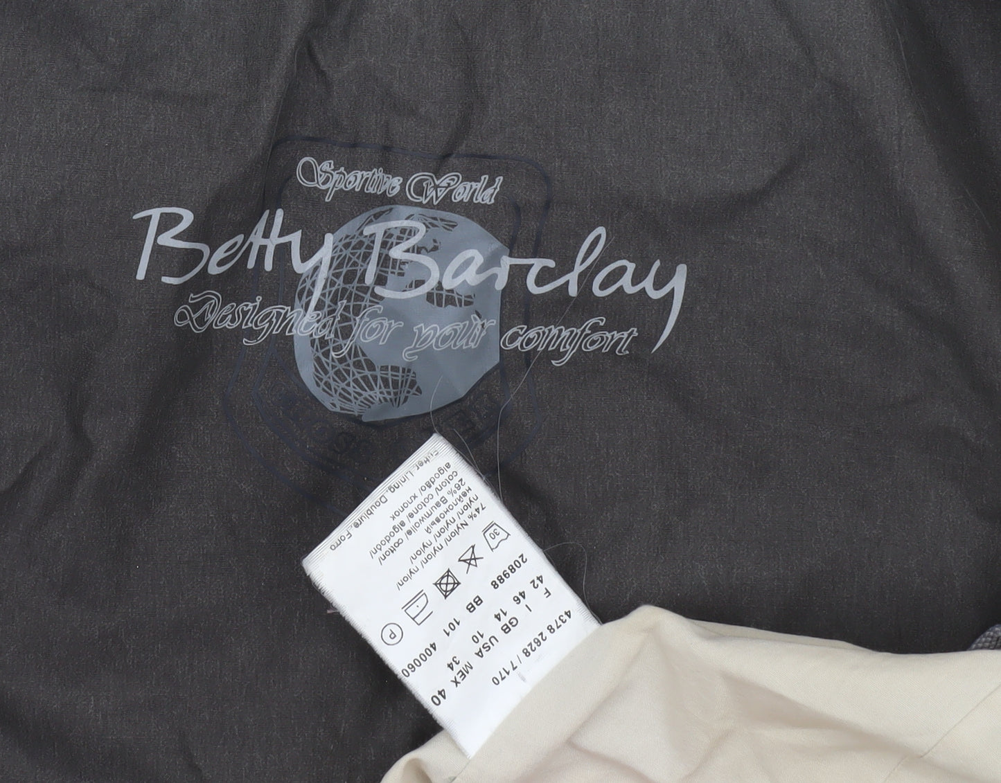 Betty Barclay Women's Military Jacket Brown Size 12
