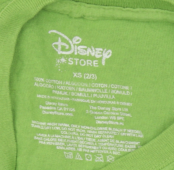 Disney Boys Green Toy Story T-Shirt XS 2-3 Years