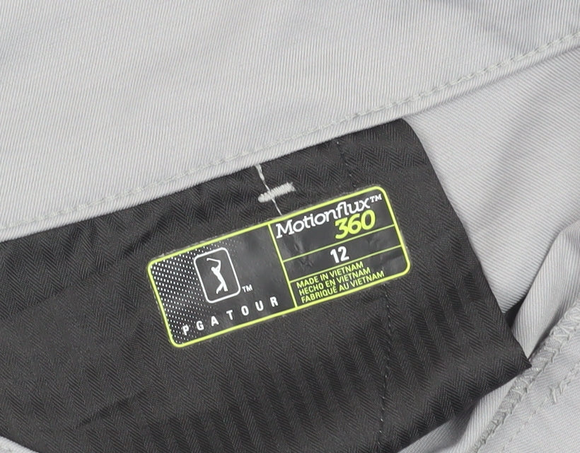 PGA Tour Grey Bermuda Shorts 12 Unisex Golf