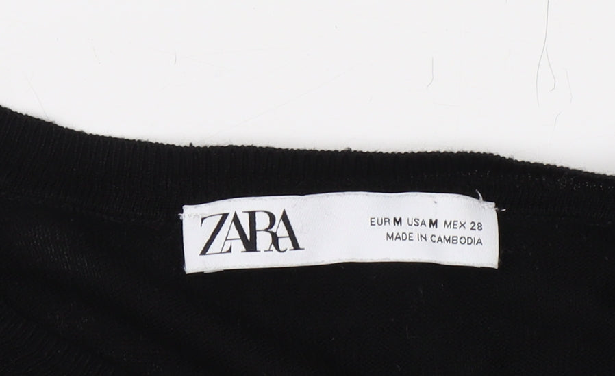 Zara Women's Black Medium Pullover Jumper