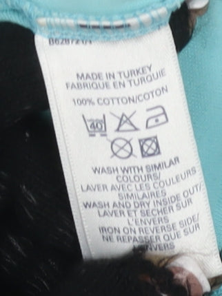 French Connection Men's Blue Graphic T-Shirt Size S