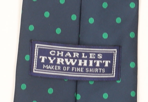 Charles Tyrwhitt Men’s Blue Silk Polka Dot Tie