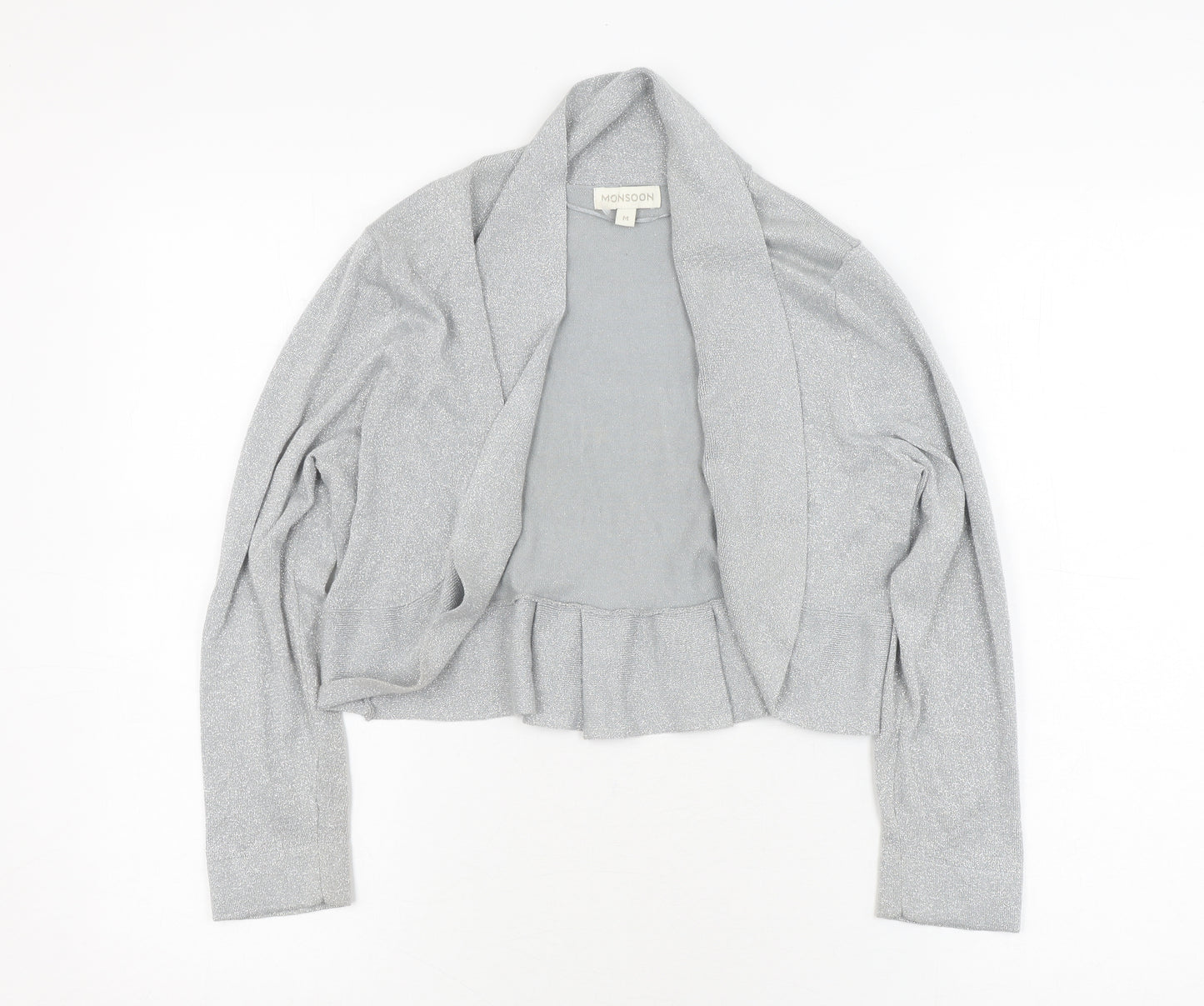 Monsoon Women's Silver Jacket - M, Long Sleeve
