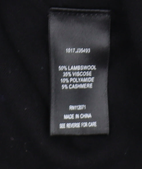 Jigsaw Women's Black 3/4 Sleeve Casual Cardigan